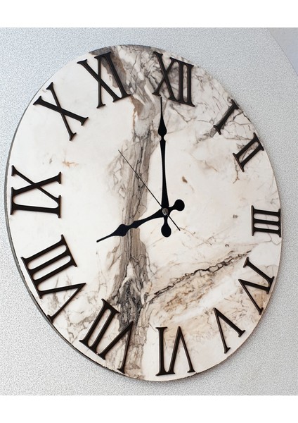 Mermer Desenli Duvar Saati modelleri