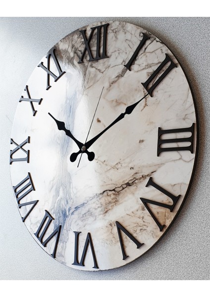 Mermer Desenli Duvar Saati fırsatları
