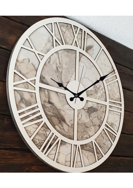 Mermer Desenli Duvar Saati fırsatları