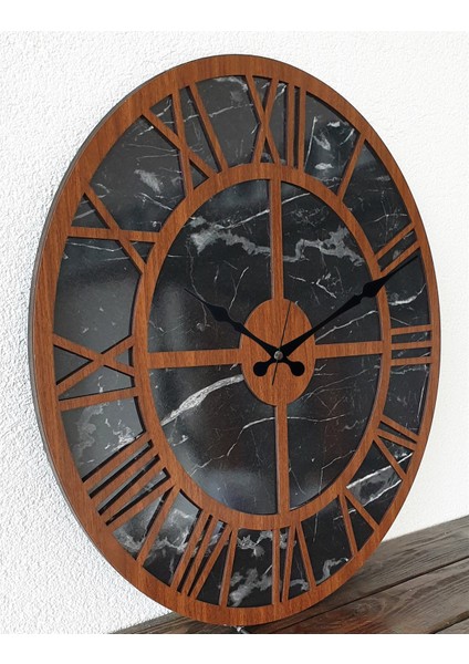 Mermer Desenli Duvar Saati modelleri