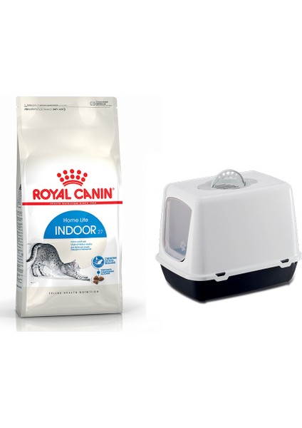 Yetişkin Indoor 27 Kedi Maması 2 kg + Kapalı Kedi Tuvaleti