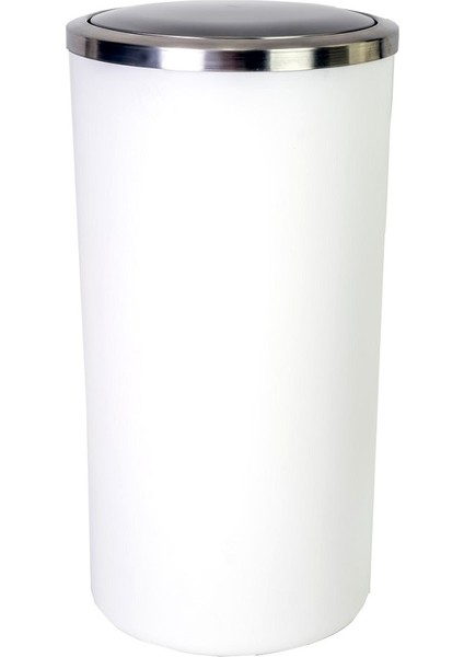 Lenox Döner Kapaklı Çöp Kovası Beyaz 35 lt