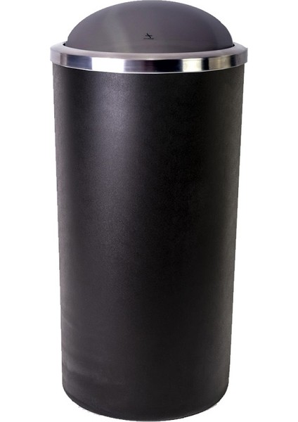 Lenox Döner Kapaklı Çöp Kovası Siyah 35 lt