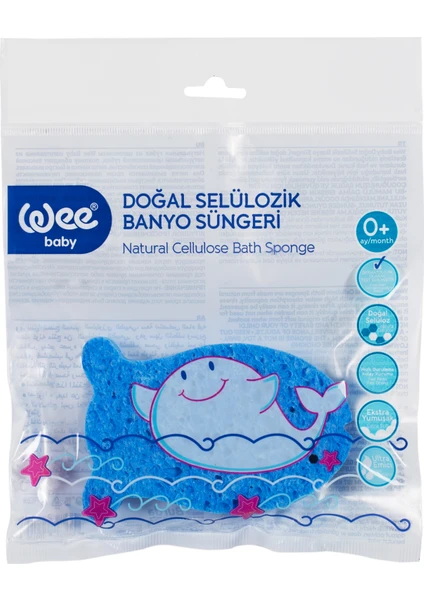 Wee Baby Doğal Selülozik Banyo Süngeri - Balık