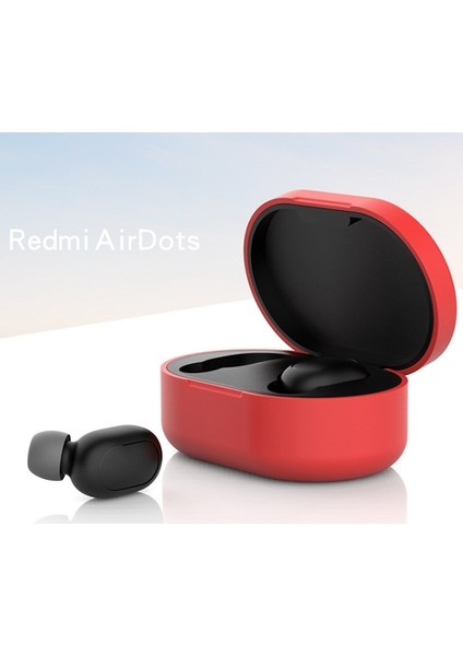 Xiaomi Redmi Airdots Silikon Koruma Kılıfı AL-31911 Kırmızı