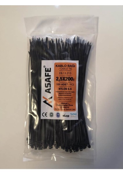 Kablo Bağı 2,5 x 200 mm 100'lü fiyatları