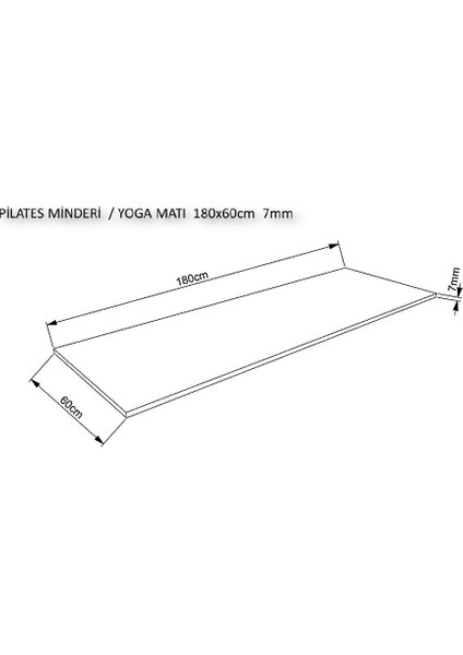 Mat Yoga Minderi & Pilates Matı 140x52 cm 4 mm fiyatları