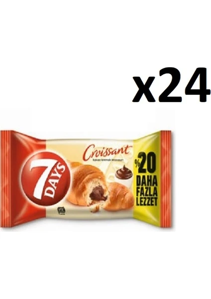 7days Kakao Kremalı Kruvasan 72 gr 24'lü 1 Koli