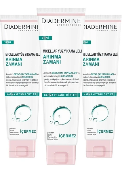 Micellar Arınma Zamanı Yüz Yıkama Jeli 130 ml 3 Adet