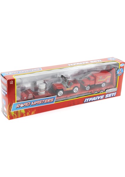 Mega Oyuncak Die Cast Metal Tırlı + Jeepli Itfaiye Seti