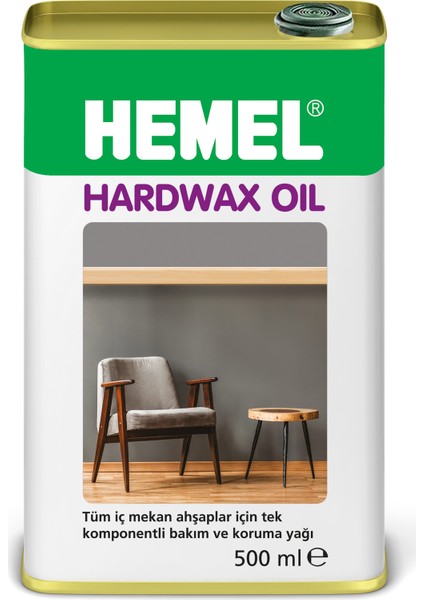 Hardwax Oil Doğal Bakım ve Koruma Ürünü Dark Oak 500 ml