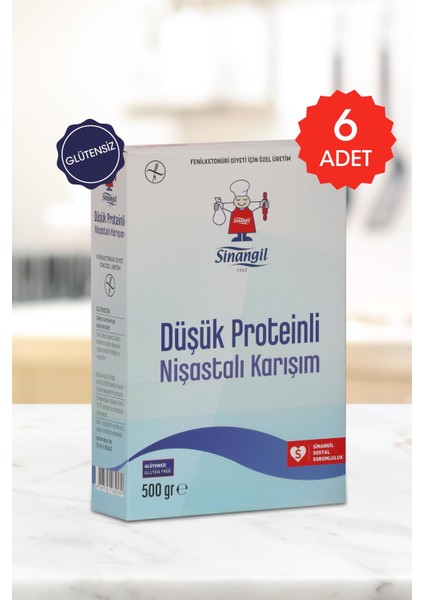 Düşük Proteinli Nişastalı Karışım 500 gr 6'lı fiyatları