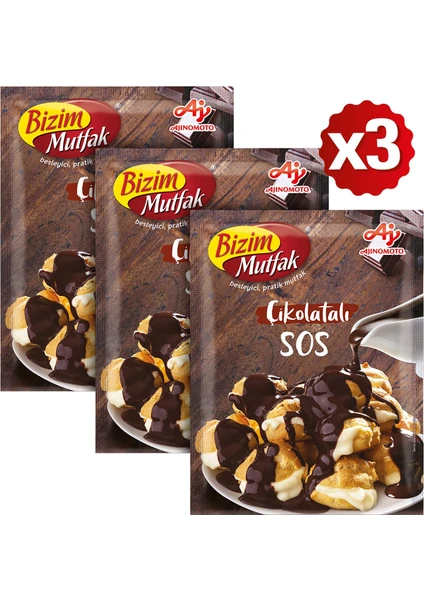 Bizim Mutfak Çikolatalı Sos 128 gr 3'lü Paket