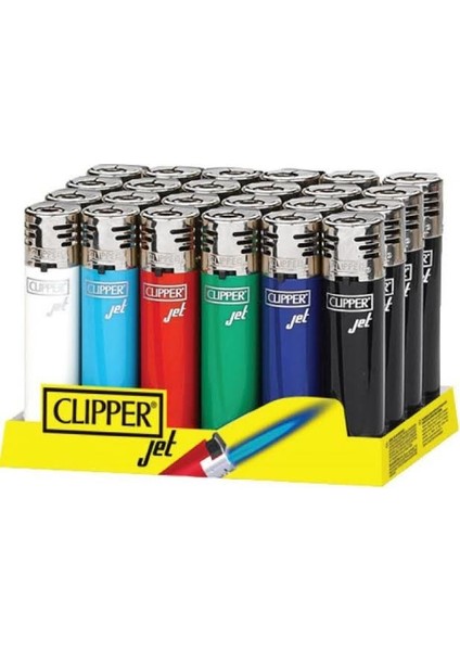 Clipper Jet Plastik Çakmak 24'lü Paket