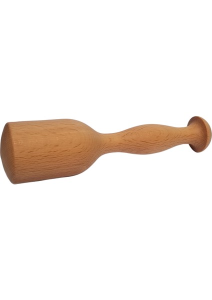 Masif Ahşap Torna Havan 20 x 5 cm
