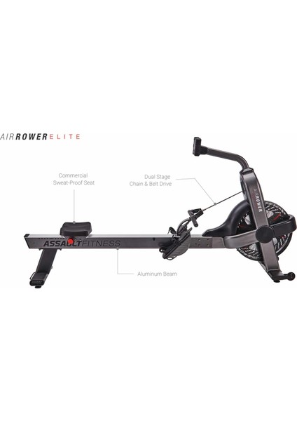 Profesyonel Air Rower Elite Kürek ARW865 PHFCRARW0010XX