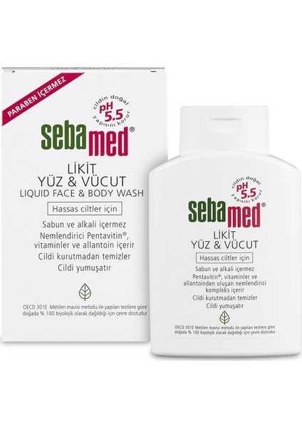 Likit Yüz & Vücut Temizleyici 200 ml