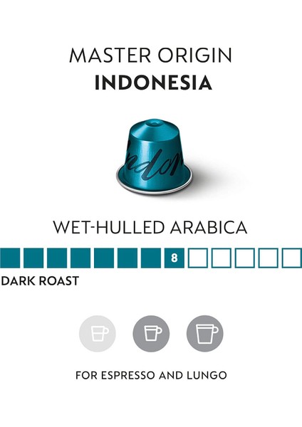 Indonesia Kapsül Kahve 8 Numara 10'lu Kapsül
