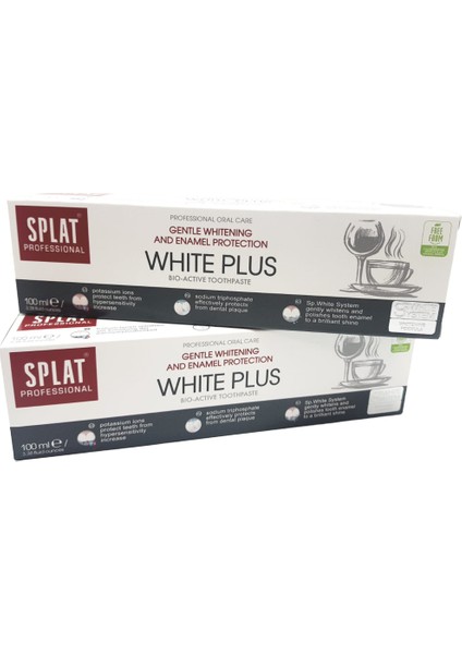 White Plus Diş Macunu 100 ml 2'li