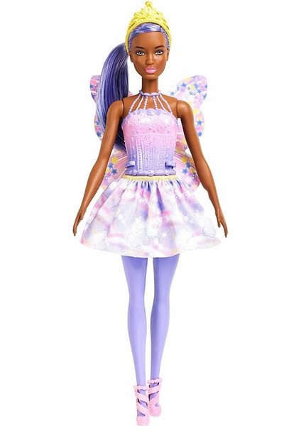 Dreamtopia Peri Barbie Mor Saçlı FXT02
