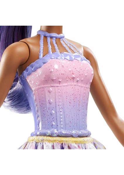 Dreamtopia Peri Barbie Mor Saçlı FXT02
