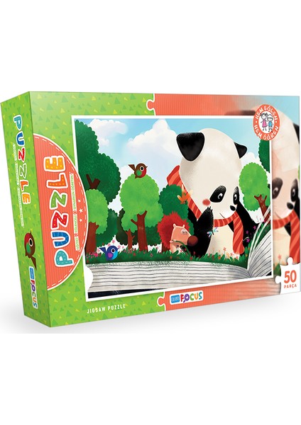 50 Parça Puzzle - Sevimli Panda