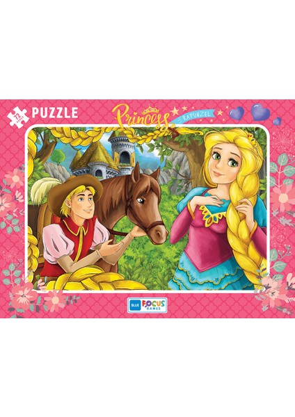 Frame Puzzle - 4'lü Set - Princess Külkedisi Sindirella + Rapunzel + Pamuk Prenses + Kırmızı Başlıklı Kız