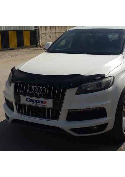 Audi Q7 Ön Kaput Koruyucu Rüzgarlık Deflektör Akrilik ABS 4mm Parlak Siyah 2005-2015 fırsatları