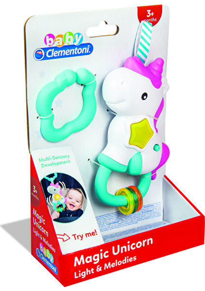 Baby Clementoni - İnteraktif Unicorn Çıngırak