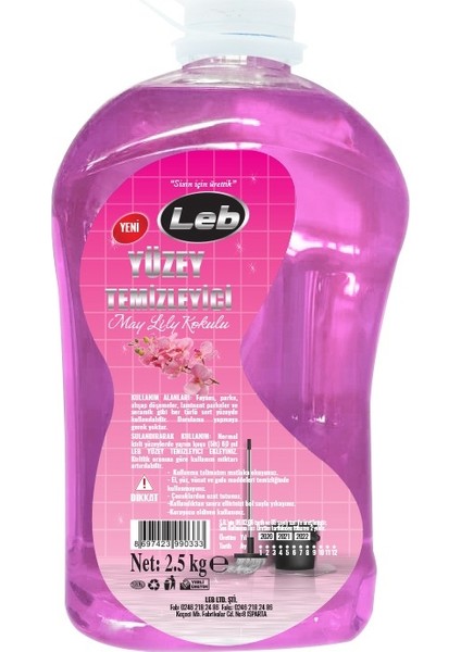 Yüzey Temizleyici May Lilly Çiçek Kokulu 2.5 kg