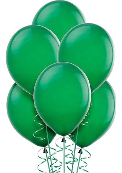 Metalik Koyu Yeşil Balon 20'li
