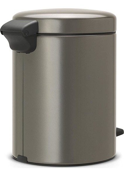 Çöp Kutusu 5 lt Newicon Pedallı Platin Rengi