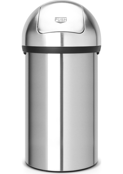 Çöp Kutusu 60 lt Push Bin Matt Steel