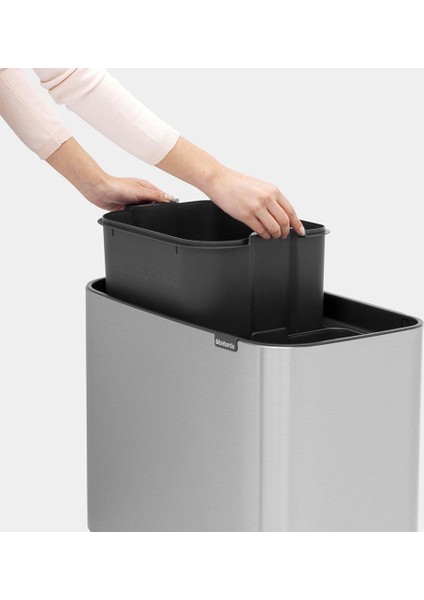 Çöp Kutusu Bo Touch Bin Dokunmatik Kapak 11+ 23 lt Matt Steel modelleri