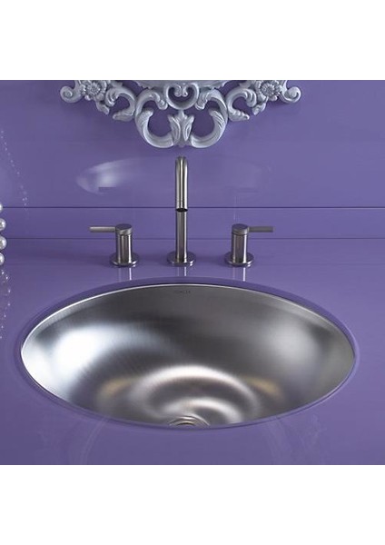 Lavabo Bachata Paslanmaz Çelik 64 x 424 cm