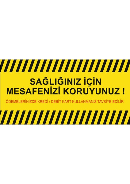 Sosyal Mesafe Uyarı Zemin Etiketi 50 x 100 cm fiyatları