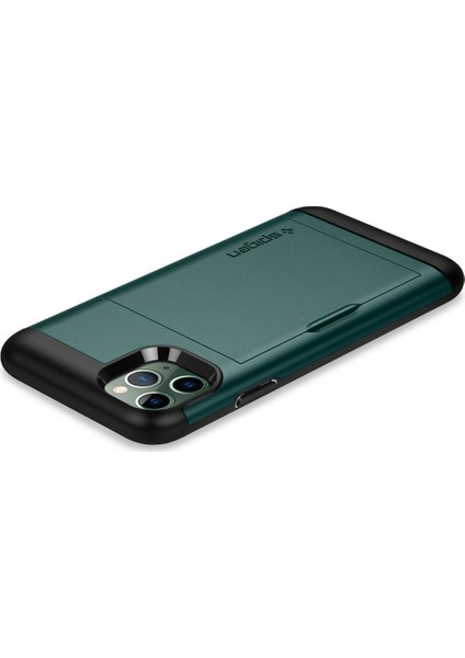 Apple iPhone 11 Pro Max Kılıf Slim Armor CS Midnight Green - ACS00413