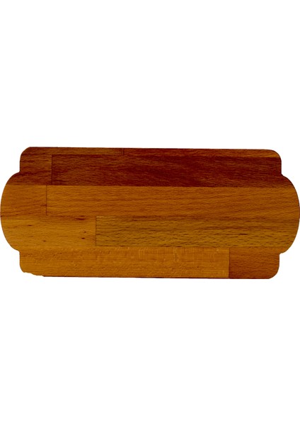 Doğal Ahşap Küçük Boy Dikdörtgen Sunum Tepsisi 30 x 12 cm