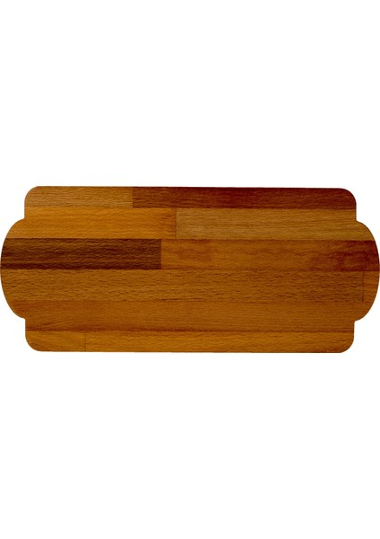 Doğal Ahşap Orta Boy Dikdörtgen Sunum Tepsisi 34 x 16 cm