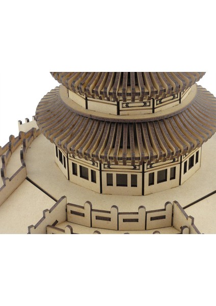 3D Sergi Ahşap Temple Of Heaven Maketi 283 Parça