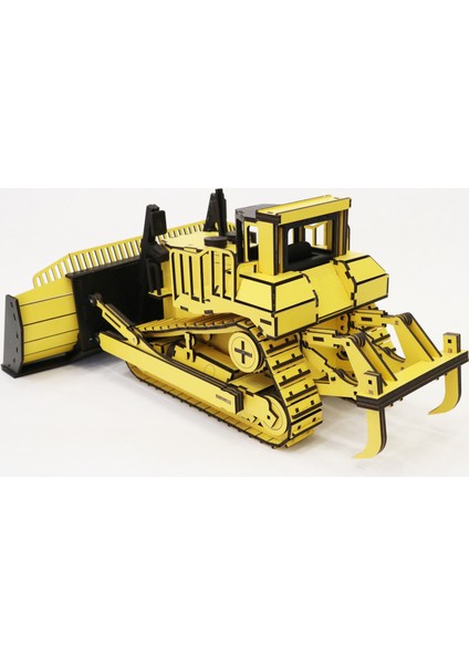 Ahşap CATD11-R Dozer Iş Makinesi Maketi 428 Parça