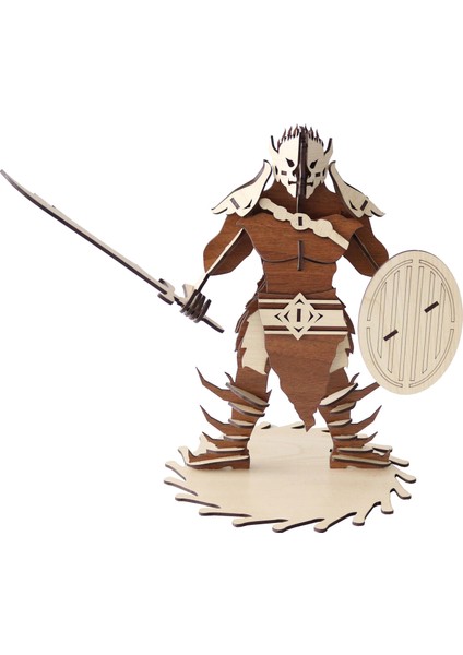 Ahşap Goblin Orc Maketi 55 Parça