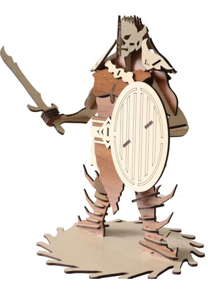 Ahşap Goblin Orc Maketi 55 Parça