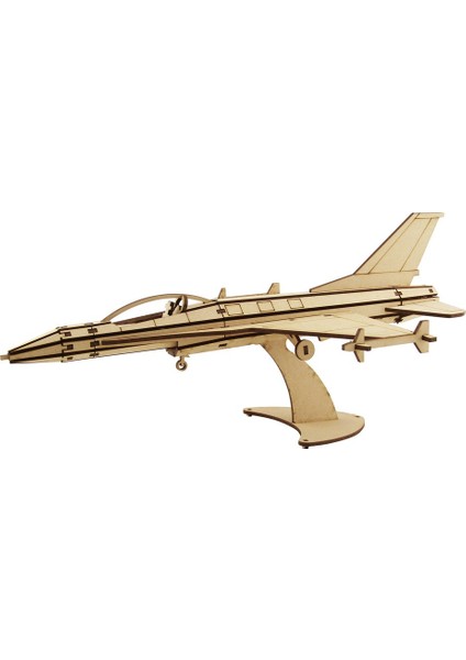 Ahşap Jet Fighter C Maketi 75 Parça