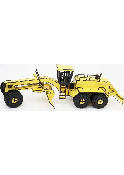 Ahşap CAT24-R Grayder Iş Makinesi Maketi 326 Parça