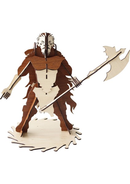 Ahşap Evil Orc Maketi 38 Parça