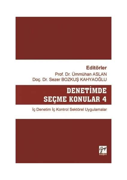 Denetimde Seçme Konular 4 - Ümmühan Aslan