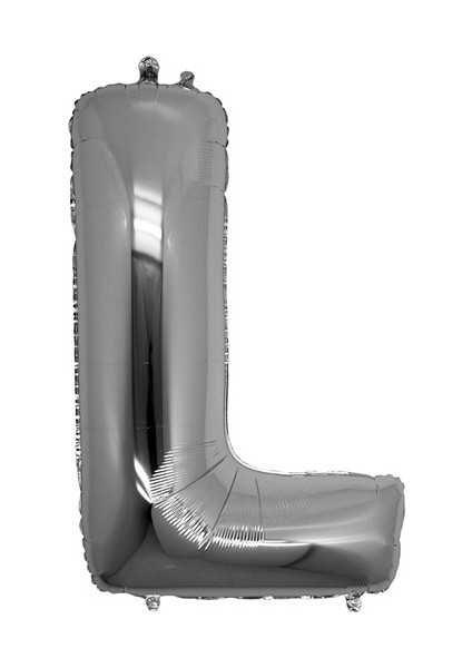 L Folyo Balon Gümüş