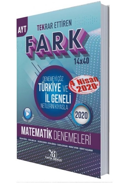 Yayın Denizi Yayınları AYT Matematik Fark Tekrar Ettiren 14 x 40 Denemesi