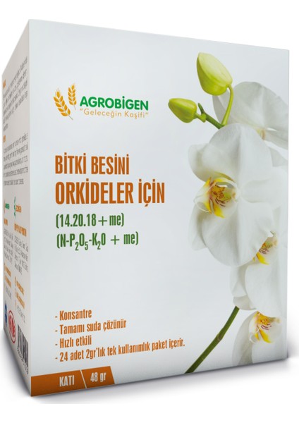 Orkideler Için Bitki Besini Katı 2 gr x 24'lü